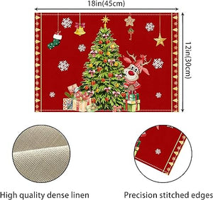 Christmas Placemats Set of 4,