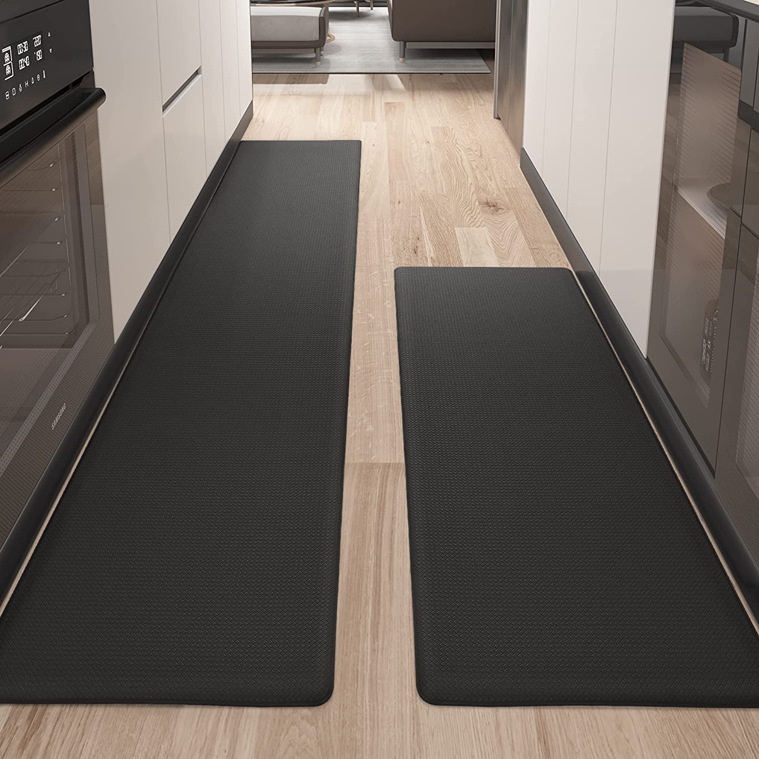 Kitchen Mat [2 PCS] Thick Kitchen Rugs Non-Skid Ergonomic Comfort Stan –  Modern Rugs and Decor