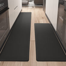 Kitchen Rugs,  Set 2 Piece Kitchen Runner Rug Kitchen Floor Mat, Cushioned Anti Fatigue Kitchen Mat Non Skid Waterproof Comfort Standing Rug, 17"x29"+17"x59", Grey