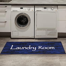 Machine Washable Checkered Border Laundry Room Rug Non-Slip Rubberback 2x3 Laundry Area Rug