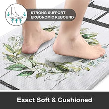 Farmhouse Anti Fatigue Kitchen Mats for Floor 2 Piece Set Cushioned Kitchen Rugs