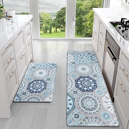 Kitchen Mat Cushioned Anti-Fatigue Kitchen Floor Mats, Thick Non-Slip –  Modern Rugs and Decor