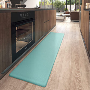 Cushioned Anti Fatigue, Non Slip Padded, 17"x79" Long Foam, Waterproof Stain Resistant, Kitchen Runner Rug