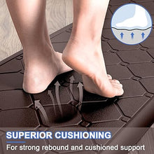 2 PCS Cushioned Anti Fatigue 1/2 Inch Thick Waterproof Non Slip PVC Non Skid Comfort Cushion Kitchen Mats