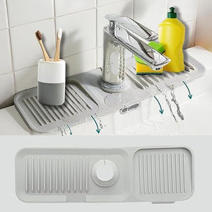 Silicone Sink Protector Mat Foldable Drain Pad Non Slip Mat Quick Drying  Dish Drain Pad Kitchen