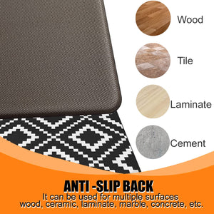 Anti Fatigue Non-Slip, Thick Cushioned, Waterproof Kitchen Rugs