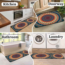 Set of 2 Non-Slip Backing Washable Doormat - 17x47.2 and 17x30 inches.