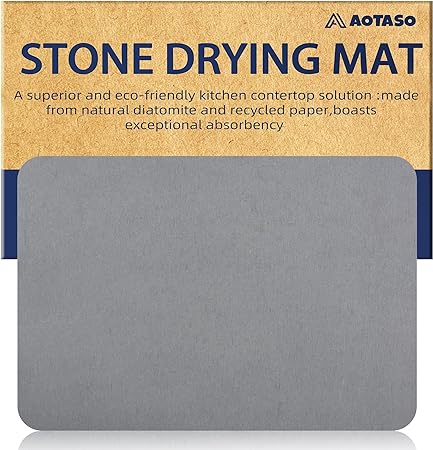 Quick Drying Stone Mat Super Absorbent Stone Dish Drying Mat Diatomaceous  Earth
