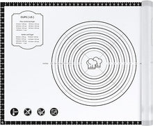 Non Stick  26" x 16" Non-slip Dough Rolling Pastry Mat with Measurement Cookies,Macarons,Bread