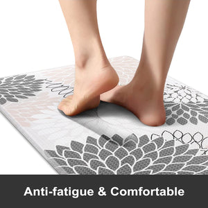 Cushioned Anti Fatigue 2PCS Non-Skid Waterproof Kitchen Mat