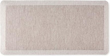 Mira Modern Heathered Anti-Fatigue Air-Infused Kitchen Mat, Beige, 19.6"x39"