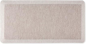 Mira Modern Heathered Anti-Fatigue Air-Infused Kitchen Mat, Beige, 19.6"x39"