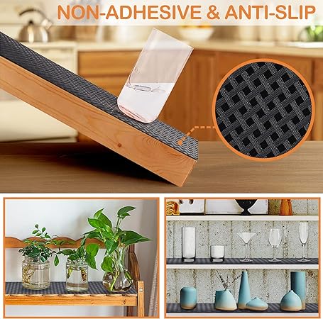 Non-Adhesive Anti-Slip Kitchen Cupboard Cabinet Shelf Drawer