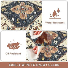 Anti Fatigue Kitchen Mats for Floor 2 Piece, Cushioned Comfort Kitchen Rugs Distressed Kitchen Sink Mats Waterproof Standing Mat for Kitchen, 17.3" x 47"+ 17.3" x 30"