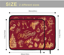 Christmas Cardinal Decor Dish Drying Mat for Kitchen Counter 24in x 18in Christmas Drying Pad for Dishes and Kitchen Countertops Absorbent Microfiber Drying Rack Pad