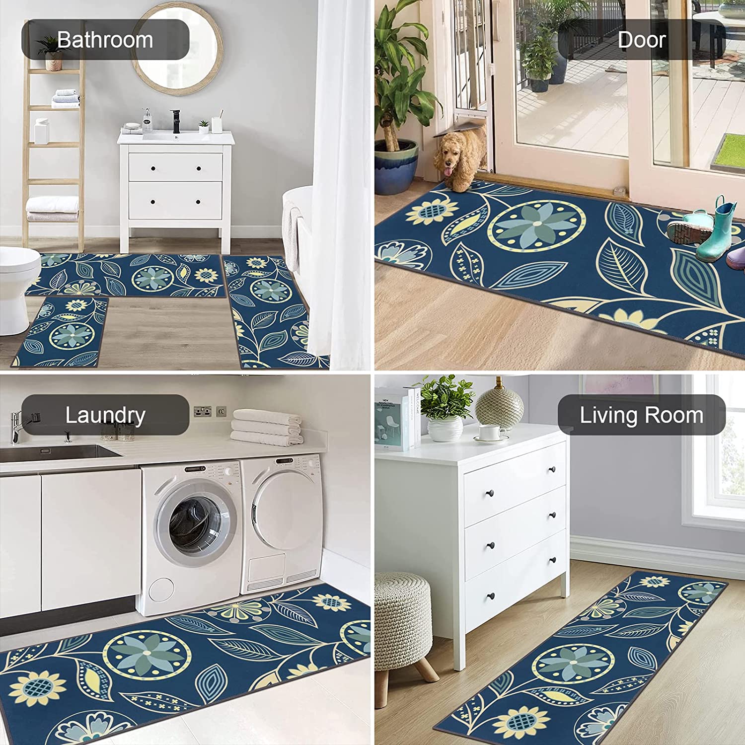 Wishy Decor Fashion Kitchen Rugs