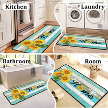 Set of 2 Non-Slip Backing Washable Doormat - 17x47.2 and 17x30 inches.