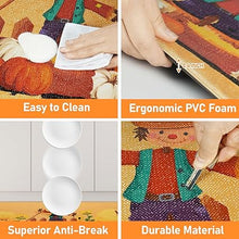 Fall Decor Kitchen Mats Cushioned Anti Fatigue 2 Pieces, 17''x29''+17''x47''