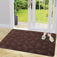 Indoor, Non-Slip, Absorbent, Dirt Resist, Entrance Washable Mat, Low-Profile Inside Entry Doormat, (32x20 inches, Black)