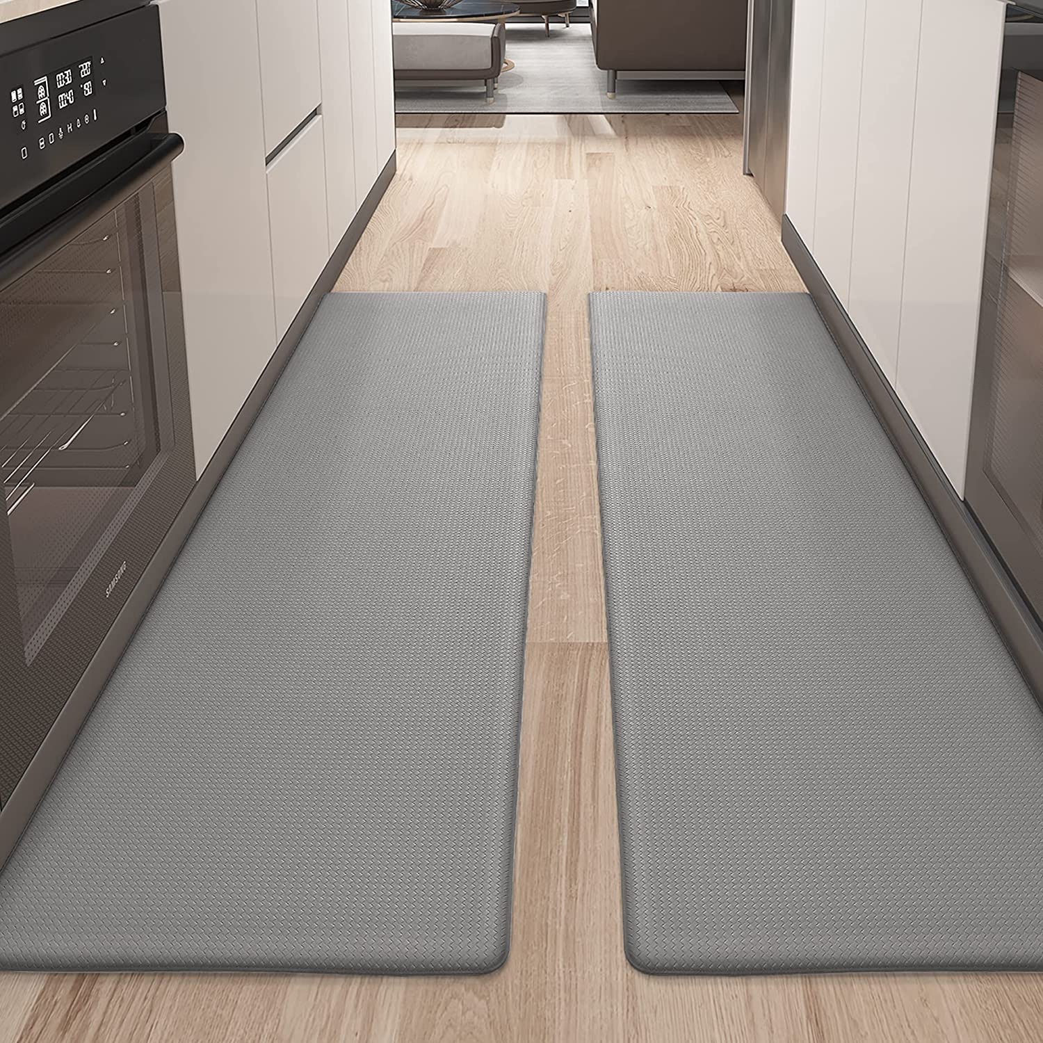 Kitchen Mats and Rugs Set of 2 - Kitchen Floor Mat Cushioned Anti