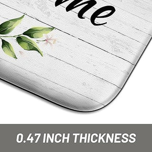 Non Skid Washable Anti Fatigue Mat Waterproof Cushioned Kitchen Matt for Standing 17.3"x29", Farmhouse