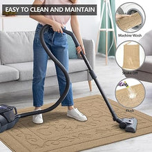 Machine Washable Non-Slip Rubber Backing Entrance Rug, Low Profile Absorbent Dirt Trapper Doormat