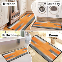 Set of 2 Non-Slip Backing Washable Doormat - 17x47.2 and 17x30 inches.