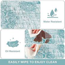 Anti Fatigue Kitchen Mats for Floor 2 Piece, Cushioned Comfort Kitchen Rugs Distressed Kitchen Sink Mats Waterproof Standing Mat for Kitchen, 17.3" x 47"+ 17.3" x 30"