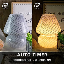 Battery Operated Table Lamps Timer, Cordless Lamp with LED Bulb for Power Outage, Mushroom Lamp for Area No Plug, Decorative Lamp for Tabletop/Corner/Entryway/Stairway/Bathroom/Fireplace(Cloud)