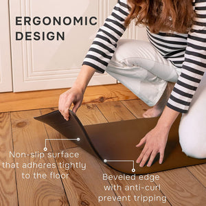 Anti Fatigue Kitchen Mats for Floor 2 Piece Set, Memory Foam Cushioned Rugs, Comfort Standing Desk for Office, Home, Laundry Room, Waterproof & Ergonomic, 17.3x30.3 and 17.3x59