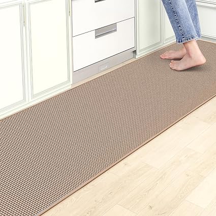 Nonskid, Washable,Absorbent Kitchen Runner Rug for in Front of Sink,Entryway,Hallway,Rubber Backing Indoor Door Mat,Farmhouse Style Standing Mat,17.3