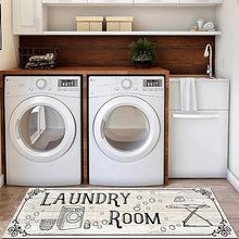 Laundry Room Rug 20"X59", Farmhouse Runner Rug Non Slip Waterproof Laundry Room Mat Floor Carpet for Kitchen, Washhouse, Mudroom