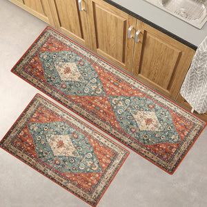 Bohemian Small Entryway Area Rug, Non Slip Entry Rugs For Inside