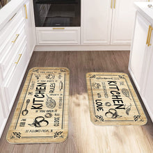 Lemon Kitchen Mat Set of 2, Non Skid Washable Runner Rug 17x29 and 17x47 Inch