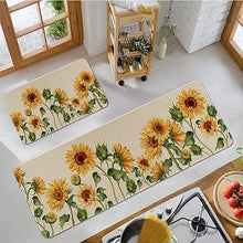 Funny Cactus Kitchen Rugs and Mats Set of 2, Non-Slip Washable Kitchen Sink Mats Holiday Kitchen Decor Doormat+Runner Rug