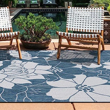 Modern Floral Flowers Textured Flat Weave Easy Cleaning Outdoor Rugs