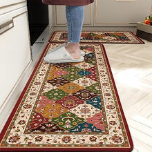 Retro Farmhouse Kitchen Mats for Sink,Cushioned Anti-Fatigue Comfort Kitchen Waterproof Non-Skid,Laundry Area Rugs Runner 17.3"x28"+17.3"x47"