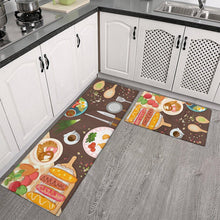 Strawberry Cat Kitchen Mats Set 2 Piece