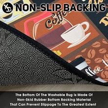 Non Skid Washable Black Kitchen Mat Soft Super Absorbent Anti Fatigue Kitchen Mat Runner Set Doormat Bathroom 17"x47"+17"x30", 2 PCS