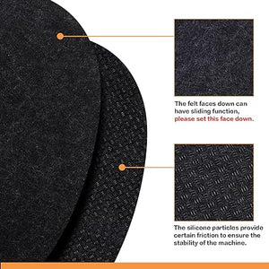QHANSHIEE heat resistant mat?heat resistant mat for air fryer with kitchen  appliance sliders function, countertop heat protector mats?a