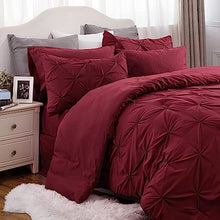 Queen Comforter Set - 7 Pieces, Bed in a Bag with Flat Sheet and Fitted Sheet, Pillowcases & Shams