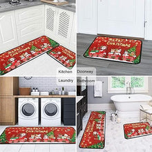 2-Piece Non-Slip Washable Absorbent Microfiber Kitchen Floor Decorative Mat 17 "x47+17 "x30