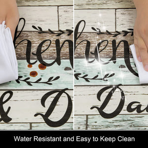 Anti Fatigue Set of 2  Waterproof Non Slip Farmhouse Cushioned Kitchen Mats Set