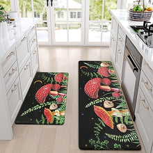 Sets of 2 Cushioned Anti-Fatigue Kitchen Rugs Non Slip Memory Foam Kitchen Mats and Rugs Waterproof Kitchen Floor Comfort Mats, 17'' x 47'' + 17'' x 30'', Brown