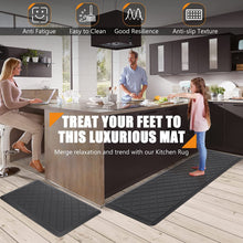 Anti Fatigue Cushioned, Heavy Duty, Non-Skid, Ergonomic Comfort Foam Kitchen Mat 2 PCS,