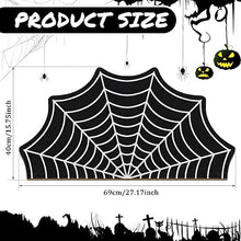 Halloween Door Mat Spider Web Doormat Halloween Rug Non Slip Goth Bath Mat Witchy Goth Rugs for Bathroom Kitchen Living Room Indoor Outdoor Fall Halloween (Spider, 17.72 x 29.53 Inch)