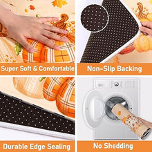 Fall Decor Kitchen Mats Cushioned Anti Fatigue 2 Pieces, 17''x29''+17''x47''