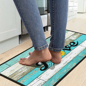 Set of 2 Non-Slip Backing Washable Doormat - 17x47.2 and 17x30 inches.