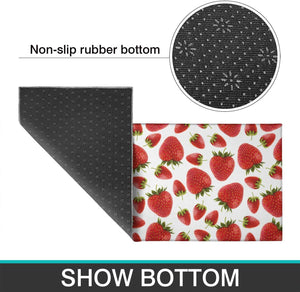 Strawberry Cat Kitchen Mats Set 2 Piece