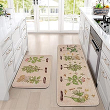 2 Pcs Valentines' Day, Black Kitchen Area Rug Set, Non Slip Backing, Absorbent Anti Fatigue Kitchen Mats